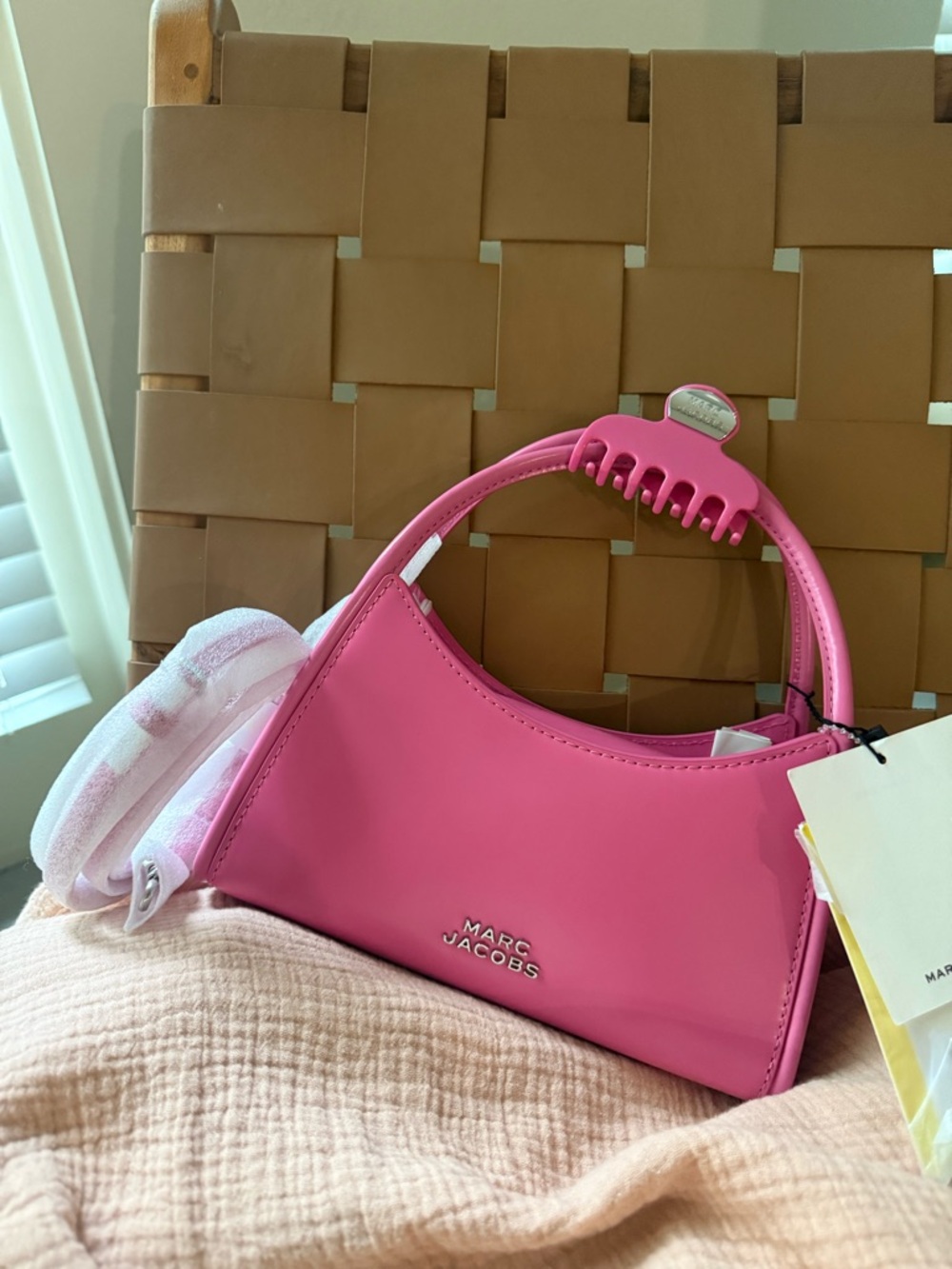Marc Jacobs Hot Pink Mini Shoulder Bag with Top Handle
